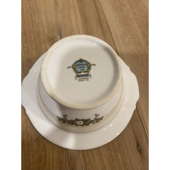 Noritake Beauvais Sugar Bowl & Creamer Fine China Gold Rim Made In Japan - Picture 9 of 9